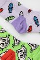Dětské ponožky Happy Socks Kids Cat and Fish 2-pack vícebarevná