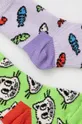 Παιδικές κάλτσες Happy Socks Kids Cat and Fish 2-pack πολύχρωμο