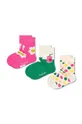 Happy Socks skarpetki dziecięce Kids Smiley Daisy 3-pack