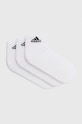 adidas șosete 3-pack sosete scurte alb HT3441