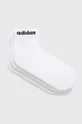 fehér adidas zokni 3 db Uniszex