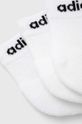 Ponožky adidas 3-pack bílá