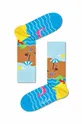 Nogavice Happy Socks Wish You Were Heres 2-pack pisana