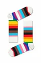 Κάλτσες Happy Socks White 3 3-pack πολύχρωμο