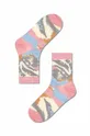 πολύχρωμο Κάλτσες Happy Socks Light Pink Gabriela Crew Unisex
