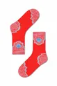 κόκκινο Κάλτσες Happy Socks Red Viviana Crew Unisex