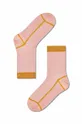 ροζ Κάλτσες Happy Socks Light Pink Liv Crew Unisex