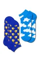 modra Nogavice Happy Socks Rubber Dock Low Sock 2-pack Unisex