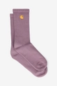 Ponožky Carhartt WIP Chase Socks fialová