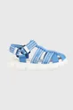 modrá Detské sandále Calvin Klein Jeans Chlapčenský