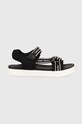 Calvin Klein Jeans sandały dziecięce imitacja skóry licowej czarny V3B2.80619.35.38