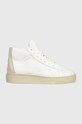 Kožené sneakers boty Gant Julice plochá bílá 26541767.G265