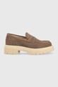 Gant mokasyny zamszowe Folida platforma zielony 26573760.G771