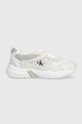 biały Calvin Klein Jeans sneakersy YW0YW00891 RETRO TENNIS SU-MESH W Damski