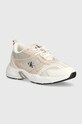 Calvin Klein Jeans sneakersy YW0YW00891 RETRO TENNIS SU-MESH W syntetyczny beżowy YW0YW00891