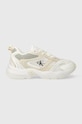 Tenisky Calvin Klein Jeans RETRO TENNIS SU-MESH WN textilní béžová YW0YW00891