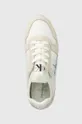 beige Calvin Klein Jeans sneakers YW0YW00840 RUNNER SOCK LACEUP NY-LTH W