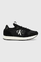 Кроссовки Calvin Klein Jeans YW0YW00840 RUNNER SOCK LACEUP NY-LTH W замш чёрный YW0YW00840