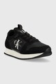 Calvin Klein Jeans sneakersy YW0YW00840 RUNNER SOCK LACEUP NY-LTH W YW0YW00840 czarny SS25