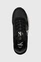 Кроссовки Calvin Klein Jeans YW0YW00840 RUNNER SOCK LACEUP NY-LTH W чёрный YW0YW00840