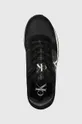 nero Calvin Klein Jeans sneakers YW0YW00840 RUNNER SOCK LACEUP NY-LTH W
