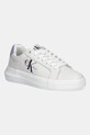 Calvin Klein Jeans sneakersy skórzane YW0YW00823 CHUNKY CUPSOLE MONOLOGO W Planet friendly biały YW0YW00823