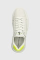 Calvin Klein Jeans sneakers din piele YW0YW00823 CHUNKY CUPSOLE MONOLOGO W alb YW0YW00823