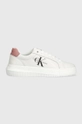 белый Кожаные кроссовки Calvin Klein Jeans YW0YW00823 CHUNKY CUPSOLE MONOLOGO W Женский