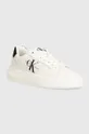 bianco Calvin Klein Jeans sneakers in pelle YW0YW00823 CHUNKY CUPSOLE MONOLOGO W Donna