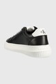 Încălțăminte Calvin Klein Jeans sneakers din piele YW0YW00823 CHUNKY CUPSOLE MONOLOGO W YW0YW00823 negru