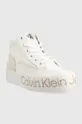 Tenisky Calvin Klein Jeans Yw0yw00865 Vulc Flatf Mid Wrap Around Logo biela