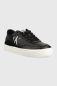 Usnjene superge Calvin Klein Jeans Classic Cupsole YW0YW00699 črna SS23