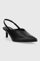 Δερμάτινες γόβες Calvin Klein HW0HW01345 GEO STIL SLINGBACK PUMP 50 μαύρο