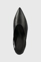 Kožené lodičky Calvin Klein HW0HW01345 GEO STIL SLINGBACK PUMP 50 černá HW0HW01345