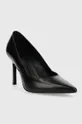 Шкіряні туфлі Calvin Klein HW0HW01346 GEO STILETTO PUMP 90 чорний