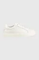 λευκό Δερμάτινα αθλητικά παπούτσια Calvin Klein HW0HW01353 LOGO CUPSOLE LACE UP Γυναικεία