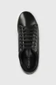 czarny Calvin Klein sneakersy skórzane HW0HW01356 BUBBLE CUPSOLE LACE UP