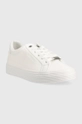 Calvin Klein bőr sportcipő HW0HW01372 VULC LACE UP fehér