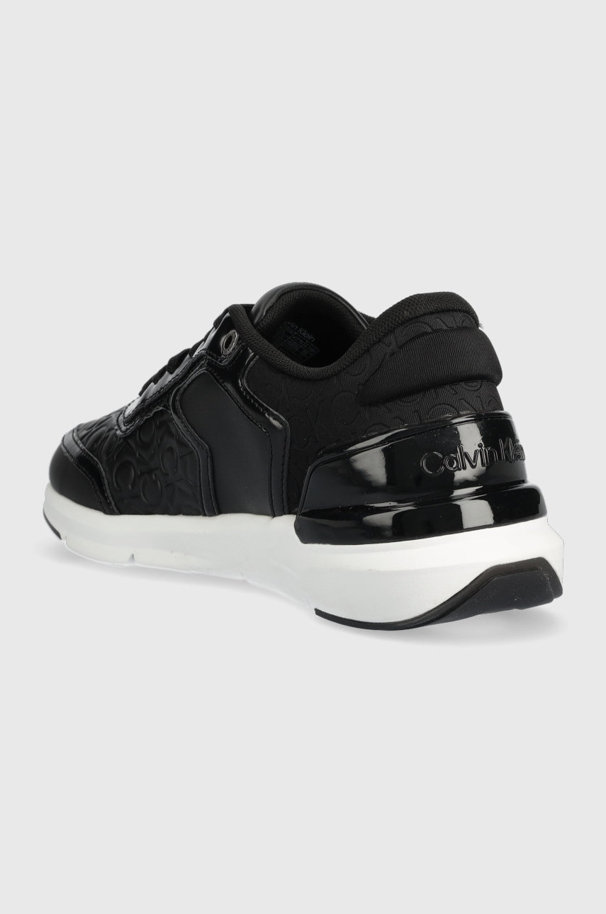 Calvin Klein sneakers Hw0hw01375 Flexi Runner Mono Mix  Gamba: Material textil, Piele naturala Interiorul: Material textil Talpa: Material sintetic