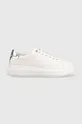 λευκό Δερμάτινα αθλητικά παπούτσια Calvin Klein Hw0hw01517 Raised Cupsole Lace Up Γυναικεία
