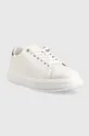 Δερμάτινα αθλητικά παπούτσια Calvin Klein Hw0hw01517 Raised Cupsole Lace Up λευκό