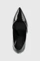 czarny Calvin Klein szpilki skórzane HW0HW01633 STILETTO PUMP 90 - PATENT