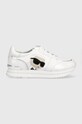 Karl Lagerfeld sneakersy skórzane VELOCITA II platforma biały KL61930N.311