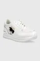 Karl Lagerfeld sneakersy skórzane VELOCITA II biały