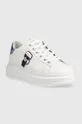 Karl Lagerfeld sneakersy skórzane KL62530 KAPRI biały