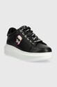 Kožne tenisice Karl Lagerfeld KL62547 KAPRI KL62547.000 crna SS23