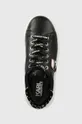 čierna Kožené tenisky Karl Lagerfeld KL62547 KAPRI