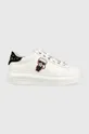 λευκό Δερμάτινα αθλητικά παπούτσια Karl Lagerfeld KL62547 KAPRI Γυναικεία