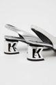 Karl Lagerfeld czółenka skórzane KL30617 K-BLOK Cholewka: Skóra naturalna, Wnętrze: Materiał syntetyczny, Skóra naturalna, Podeszwa: Materiał syntetyczny