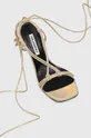 zlatá Kožené sandále Karl Lagerfeld GALA